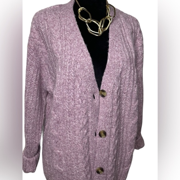 brand: Style & co, open sweater, knitted, with buttons, size M - Picture 2 of 10